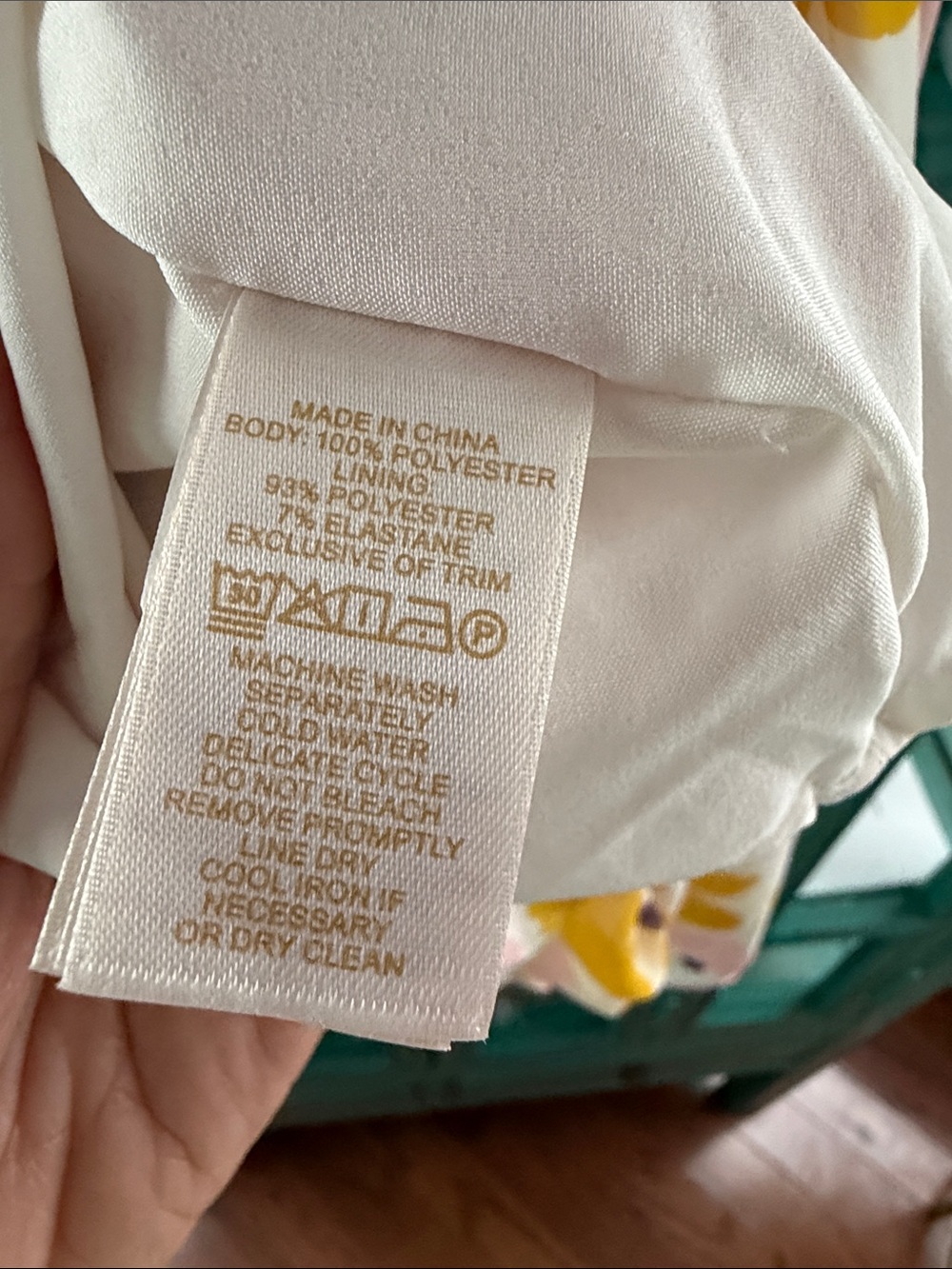 Kate Spade Girl’s Floral Sleeveless Dress - Pink, Yellow & White EUC size 10 - Picture 4 of 4